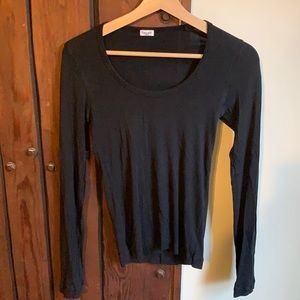 Black long sleeved top